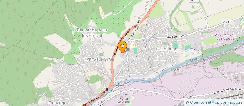 localisation de l'entreprise ENTENTE SPORTIVE ROSSELANGE VITRY 2013  VITRY-SUR-ORNE