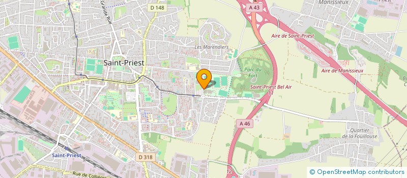 localisation de l'entreprise ENTENTE SPORTIVE SAINT PRIEST  SAINT-PRIEST