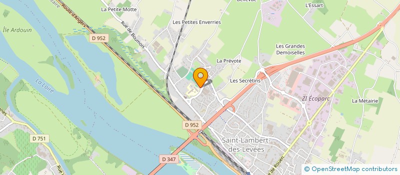 localisation de l'entreprise ENTENTE SPORTIVE ST LAMBERT DES LEVEES  SAUMUR