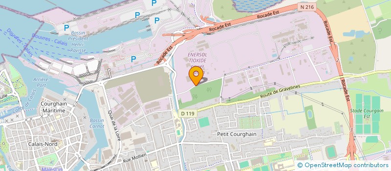 localisation de l'entreprise ENTENTE SPORTIVE TIOXIDE  CALAIS