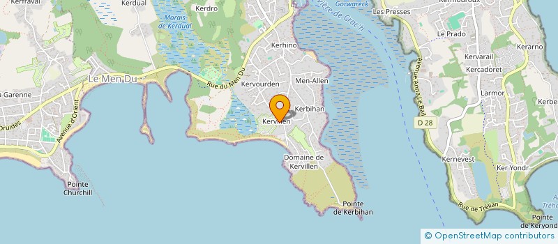 localisation de l'entreprise ENTENTE SPORTIVE TRINITAINE SECT GYM  LA TRINITE-SUR-MER