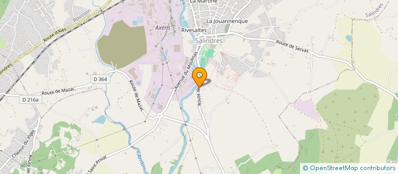 localisation de l'entreprise ENTENTE SPORTIVE VEZENOBRES SECTION TIR  ALES