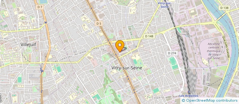 localisation de l'entreprise ENTENTE SPORTIVE VITRY SEINE à VITRY-SUR-SEINE