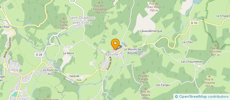localisation de l'entreprise ENTENTE SUD-EST CREUSOIS à FLAYAT