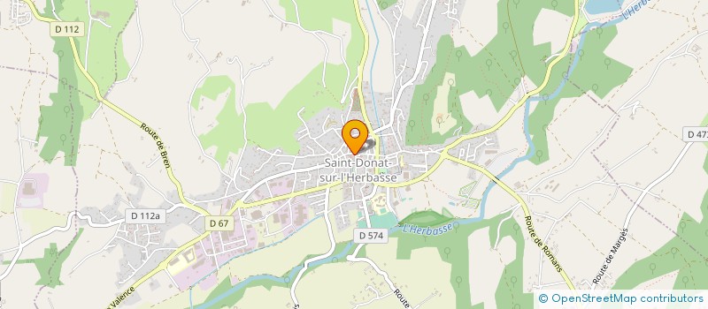 localisation de l'entreprise ENTENTES SPORTIVES BOULISTES DE L'HERBASSE  SAINT-DONAT-SUR-L'HERBASSE