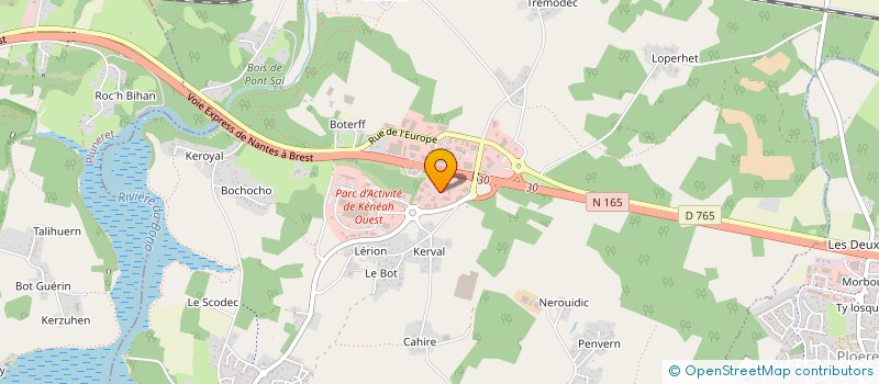 localisation de l'entreprise ENTERCAVE  PLOUGOUMELEN