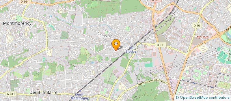 localisation de l'entreprise ENTERPRISE FILLING  GROSLAY