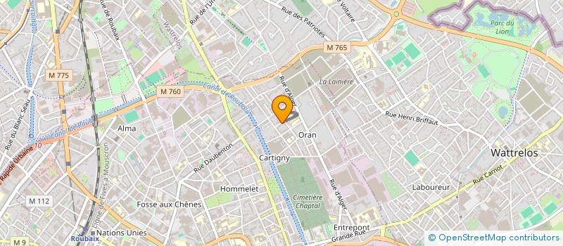 localisation de l'entreprise ENTHALPIC SOLUTION  ROUBAIX