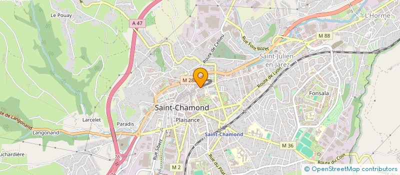 localisation de l'entreprise ENTHEO à SAINT-CHAMOND
