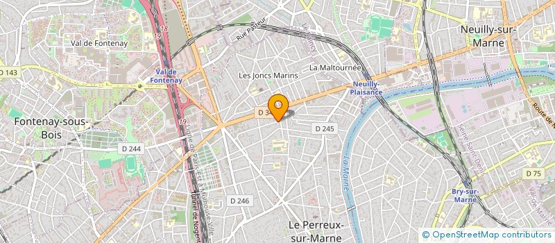 localisation de l'entreprise ENTHUSIA à LE PERREUX-SUR-MARNE