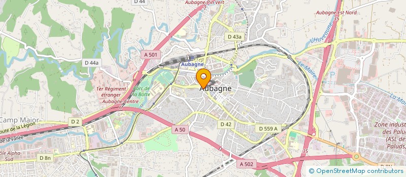 localisation de l'entreprise ENTHYNA  AUBAGNE