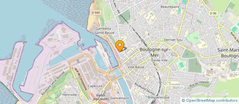 localisation de l'entreprise ENTITE PECHE à BOULOGNE-SUR-MER