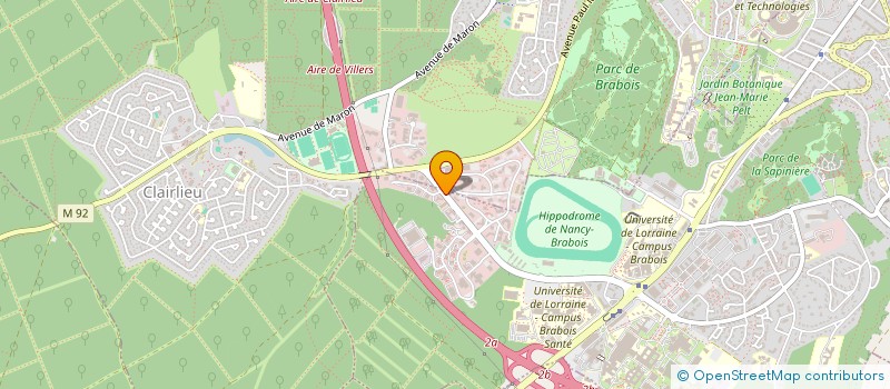 localisation de l'entreprise ENTOINNOV  VANDUVRE-LES-NANCY