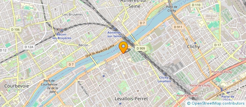 localisation de l'entreprise ENTORIA à LEVALLOIS-PERRET