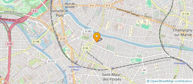 localisation de l'entreprise ENTOURAGE ARTISTIQUE à SAINT-MAUR-DES-FOSSES