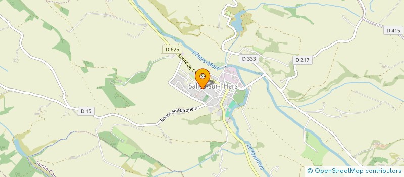 localisation de l'entreprise ENTOURRE INVEST  SALLES-SUR-L'HERS