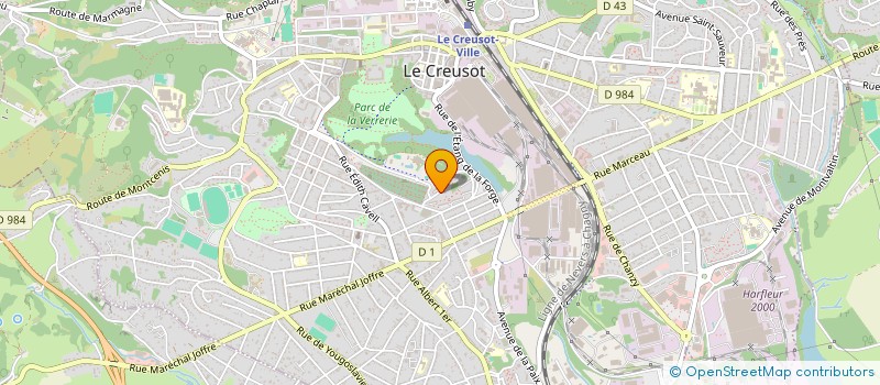 localisation de l'entreprise ENTR'ACTES FEMININS  LE CREUSOT