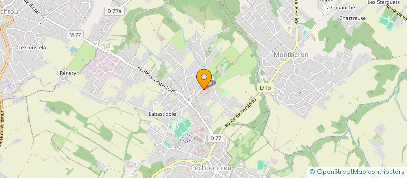 localisation de l'entreprise ENTR'AGES-LOISIRS ADAPTES ACCOMP. SOCIAL  PECHBONNIEU