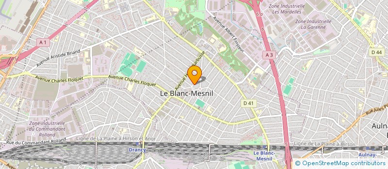 localisation de l'entreprise ENTR'AID à LE BLANC-MESNIL