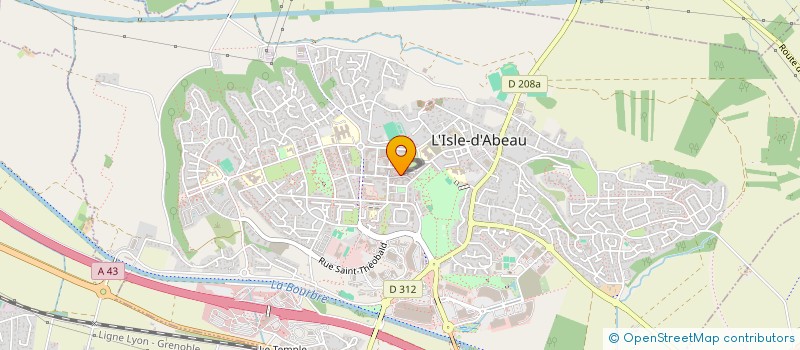 localisation de l'entreprise ENTR'AID NORD ISERE SSACADO  L'ISLE-D'ABEAU