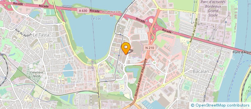localisation de l'entreprise ENTR'AIDE 33 à BORDEAUX