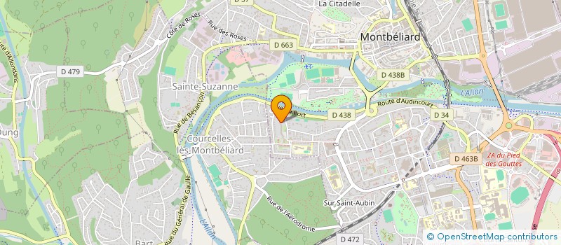 localisation de l'entreprise ENTR'AIDE  MONTBELIARD