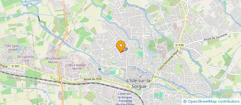 localisation de l'entreprise ENTR AIDE  L'ISLE-SUR-LA-SORGUE