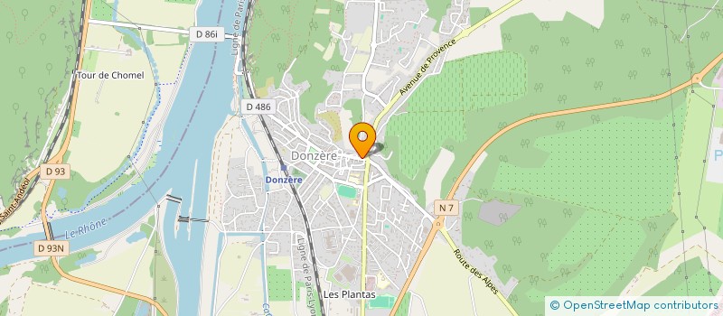 localisation de l'entreprise ENTR'AIDE DROMOISE  DONZERE