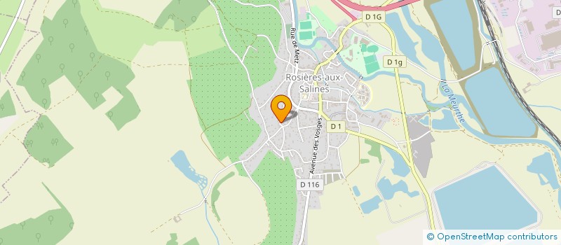 localisation de l'entreprise ENTR'AIDE ENTR'L  ROSIERES-AUX-SALINES