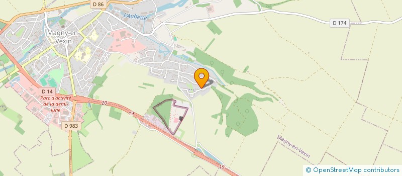 localisation de l'entreprise ENTR AIDE ET SOINS  MAGNY-EN-VEXIN