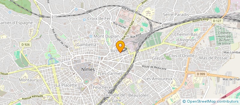 localisation de l'entreprise ENTR AIDE GARDOISE  NIMES