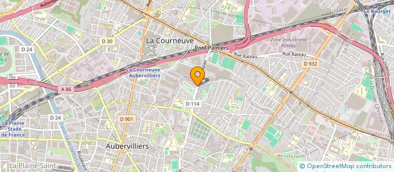localisation de l'entreprise ENTR'AIDE HANDICAPES PHYSIQUES TRAVAIL à AUBERVILLIERS