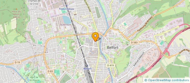 localisation de l'entreprise ENTR AIDE PROTESTANTE à BELFORT