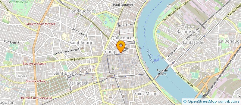 localisation de l'entreprise ENTR AIDE SOCIALE THEATRE à BORDEAUX