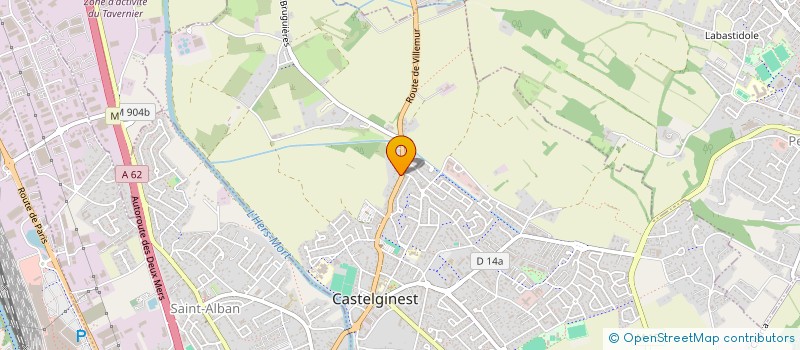 localisation de l'entreprise ENTR'AIDE SORODA  CASTELGINEST