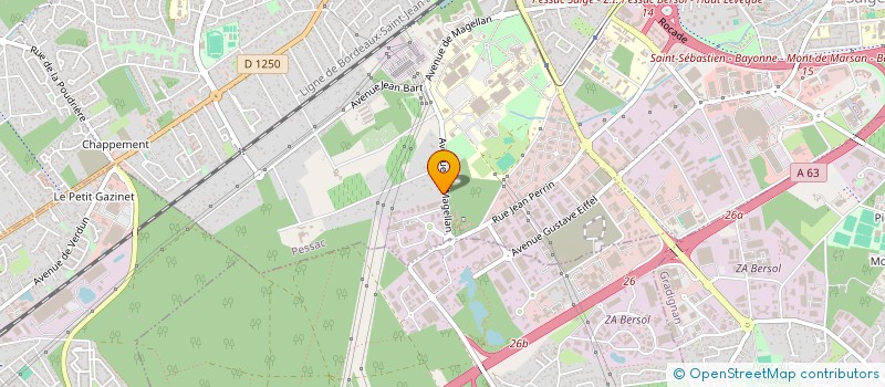 localisation de l'entreprise ENTR'AIDES à PESSAC
