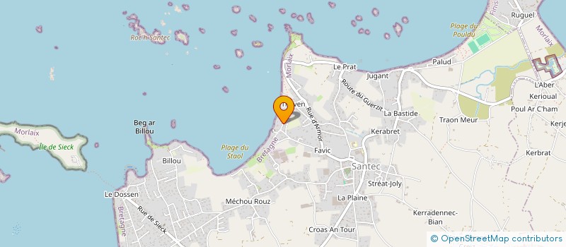 localisation de l'entreprise ENTR'AIDES CULTURES  SANTEC