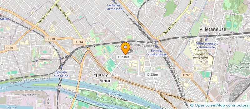 localisation de l'entreprise ENTR' ANCHES BANDE DE HAUTBOIS ET DE BASSONS à EPINAY-SUR-SEINE