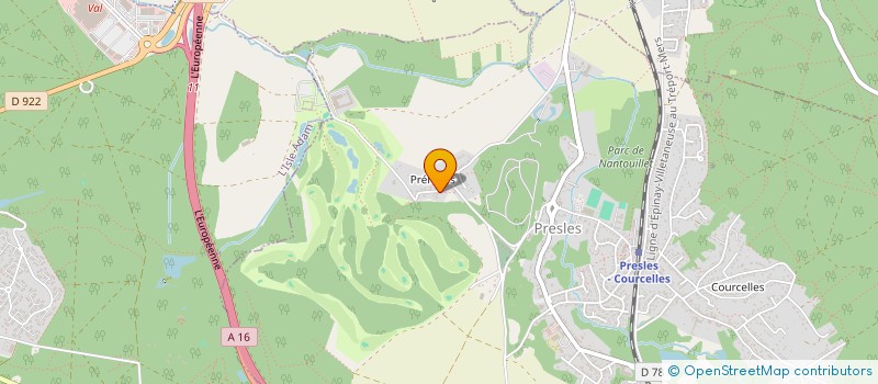 localisation de l'entreprise ENTR'ART  PRESLES