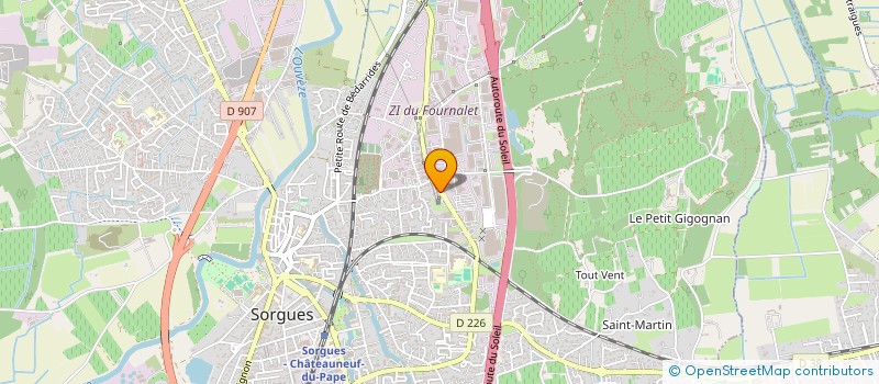 localisation de l'entreprise ENTR BIANCONE ET CIE à SORGUES