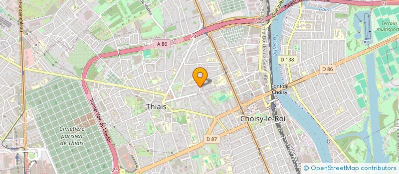 localisation de l'entreprise ENTR BOYER P ET BOURDON J à THIAIS