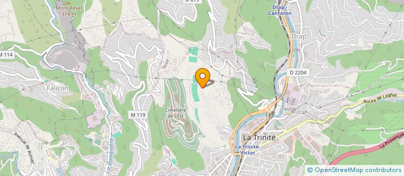 localisation de l'entreprise ENTR CAVALLARO CIRENCIONE ET BODINO à NICE