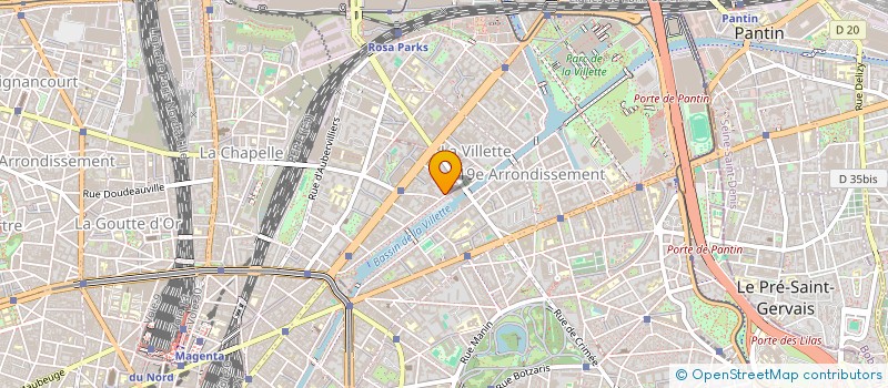 localisation de l'entreprise ENTR COMPAGNON BAT MACONNERIE  PARIS