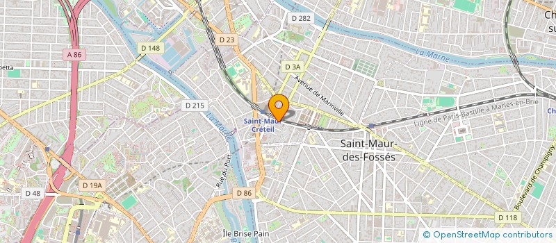 localisation de l'entreprise ENTR CONSTRUCTION RENOVATION PLATRE ECRP  SAINT-MAUR-DES-FOSSES