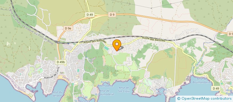 localisation de l'entreprise ENTR COURONNAISE DE MACONNERIE GEN à MARTIGUES
