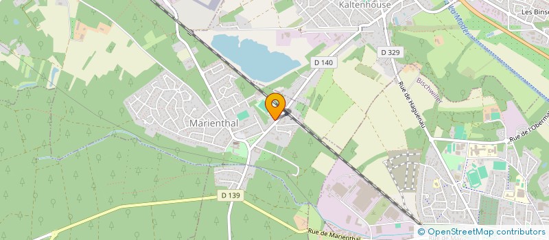 localisation de l'entreprise ENTR DE PEINTURE BONNET JOSEPH ET FILS  HAGUENAU