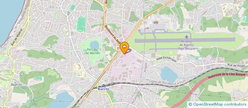 localisation de l'entreprise ENTR DE TRAVAUX PUBLICS ET CANALISATIONS à BIARRITZ