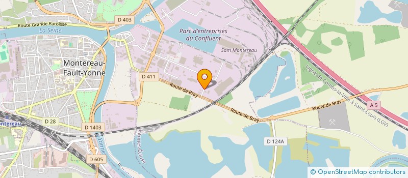 localisation de l'entreprise ENTR DE TRAVAUX PUBLICS ET INDUSTRIELS  MONTEREAU-FAULT-YONNE