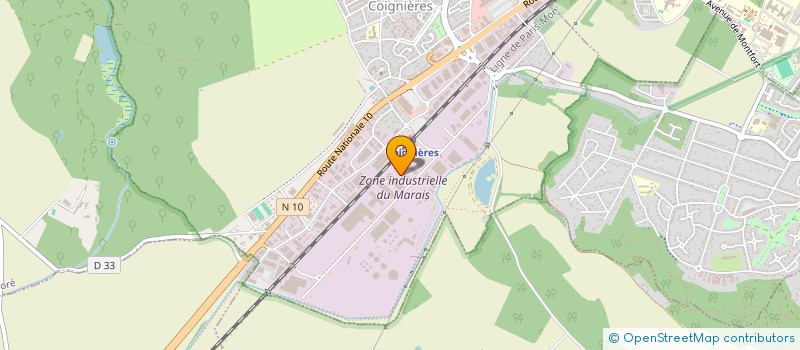 localisation de l'entreprise ENTR ELECTRICITE TERTIAIRE INDUSTRIELLE à COIGNIERES