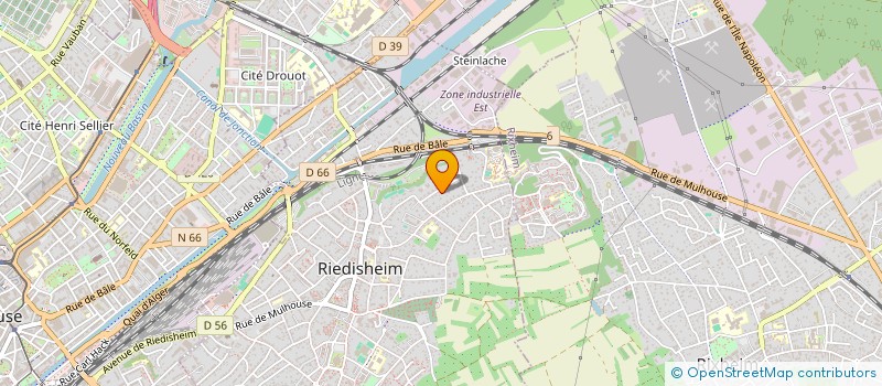 localisation de l'entreprise ENTR'ELLES  RIEDISHEIM